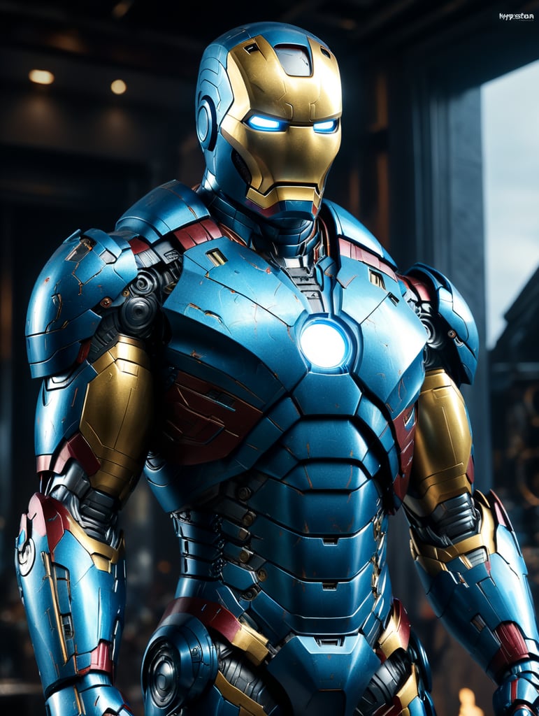 Iron man in blue colour