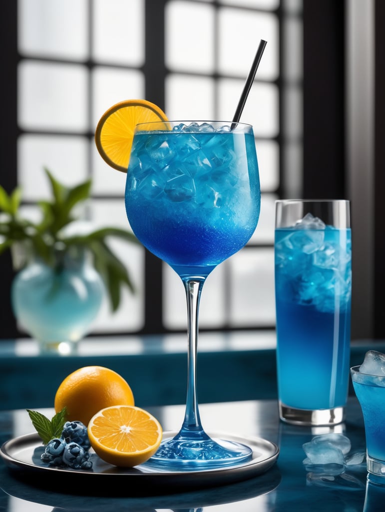 Cocktail blue mist