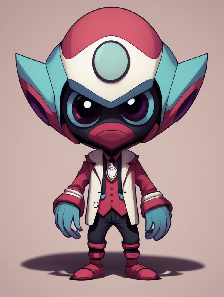 Hazbin hotel character but make him alien animation character