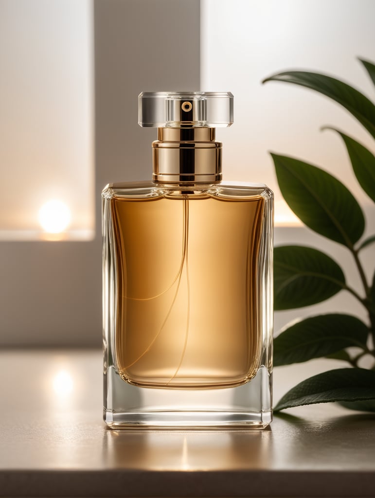 Minimalist perfume bottle