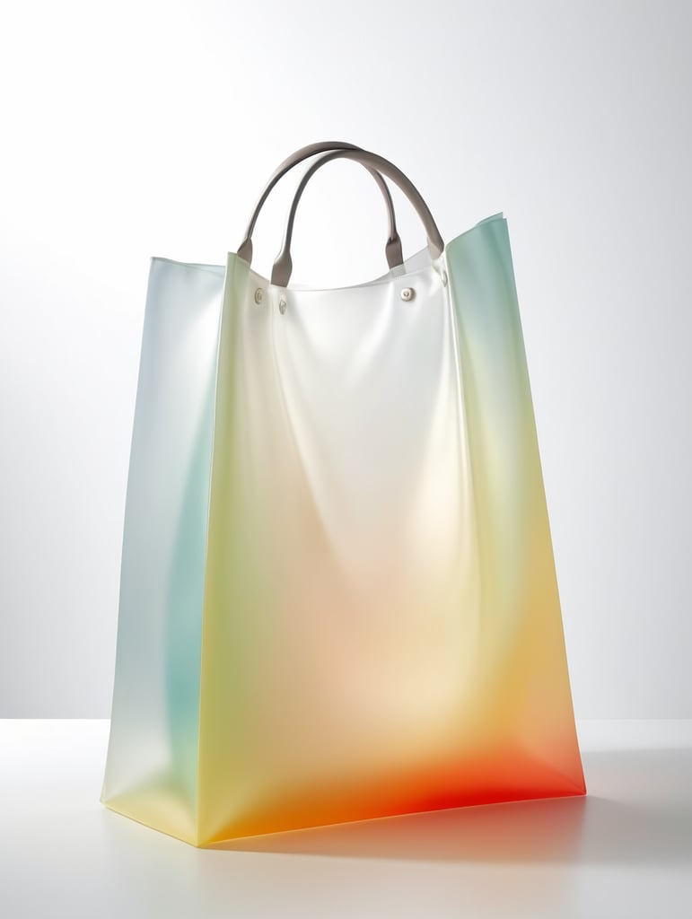 abstract soft body shapes inside a translucent bag, mixed material ::1 matte, glossy, flat finished, textured fabric ::1 in style of redshift rendering