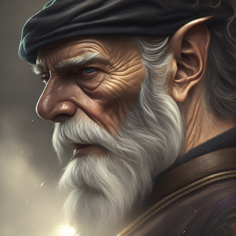 Old man with a white beard