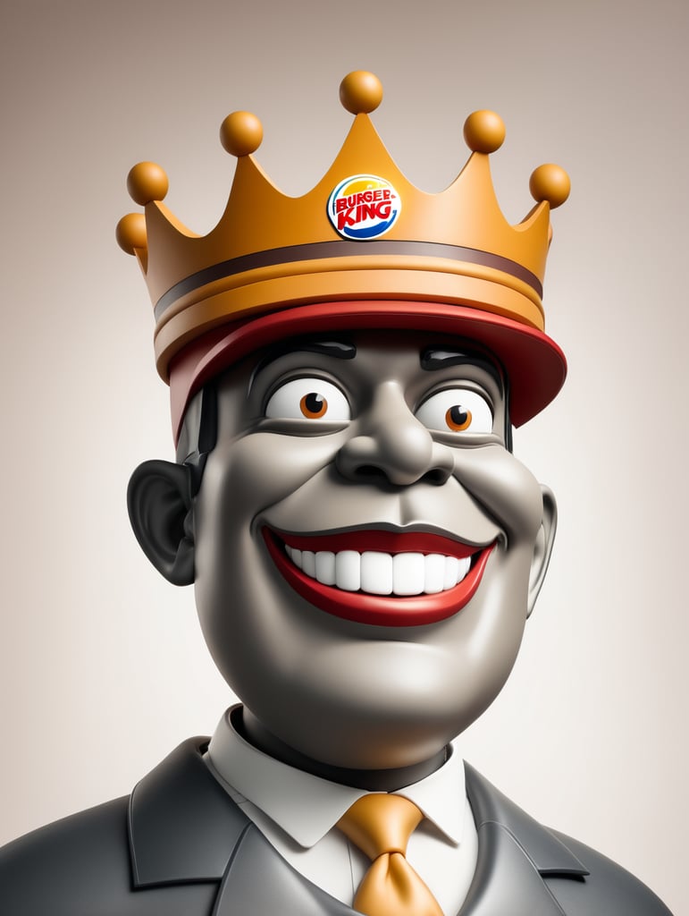 The Burger King mascot.