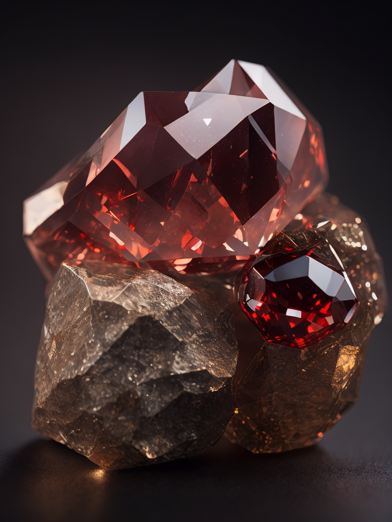 a red gem crystal