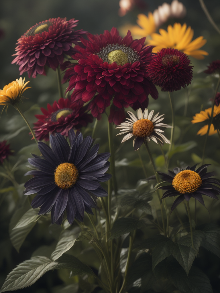 Beautiful garden flowers