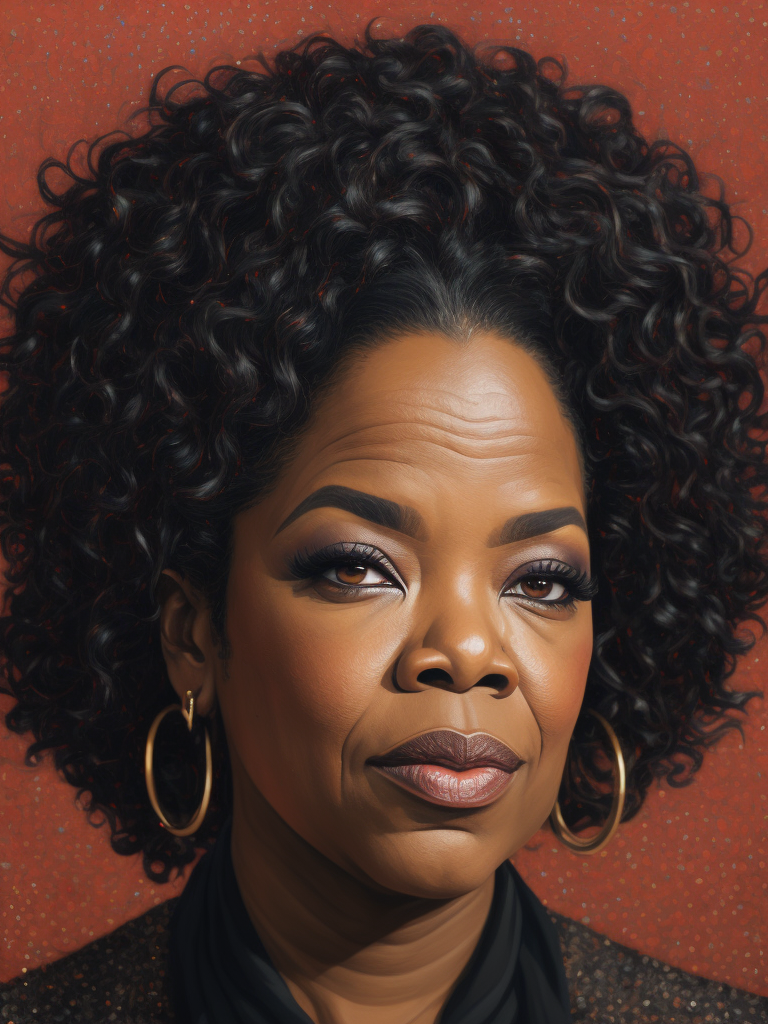 Oprah Winfrey, Painting, Portrait, USA, style of Hope Gangloff