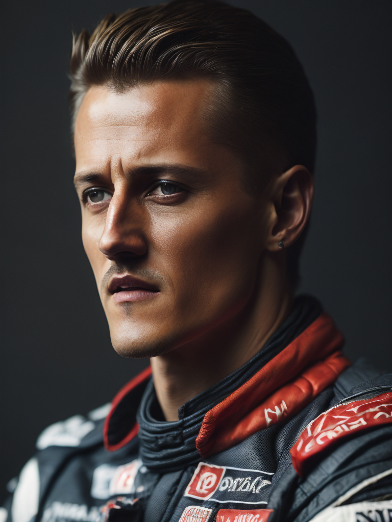 portrait of a Michael Schumacher