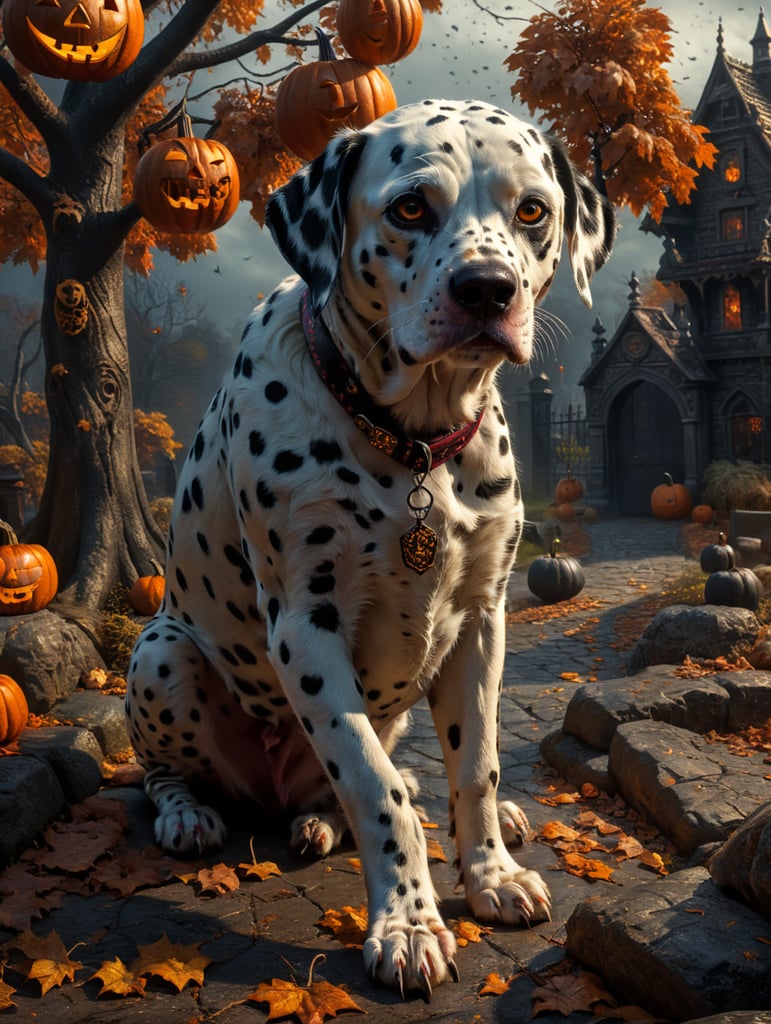 Halloween dalmatian