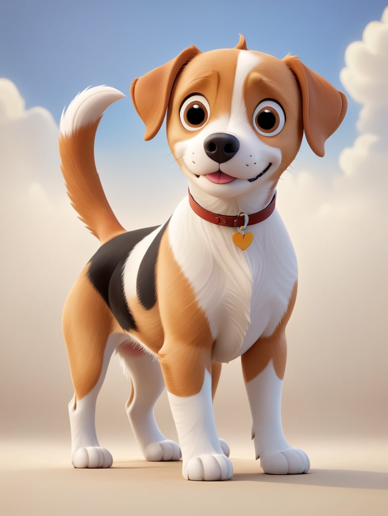Beagle jackrussle mix dog