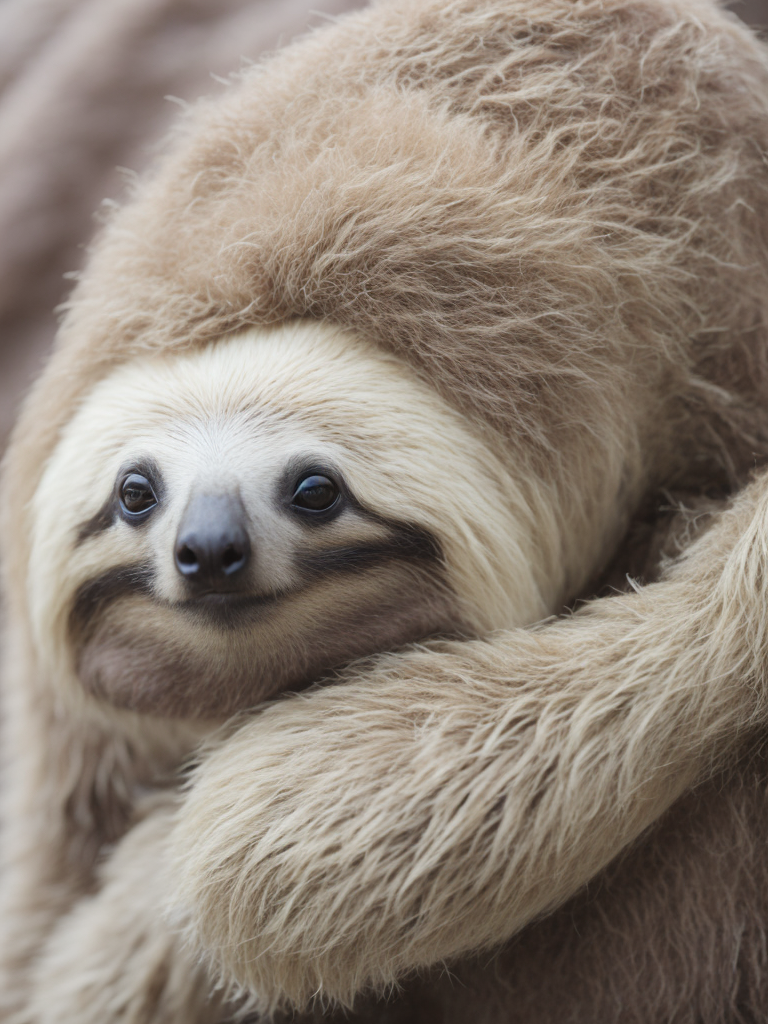 A sloth on the cover of a fashion magazine