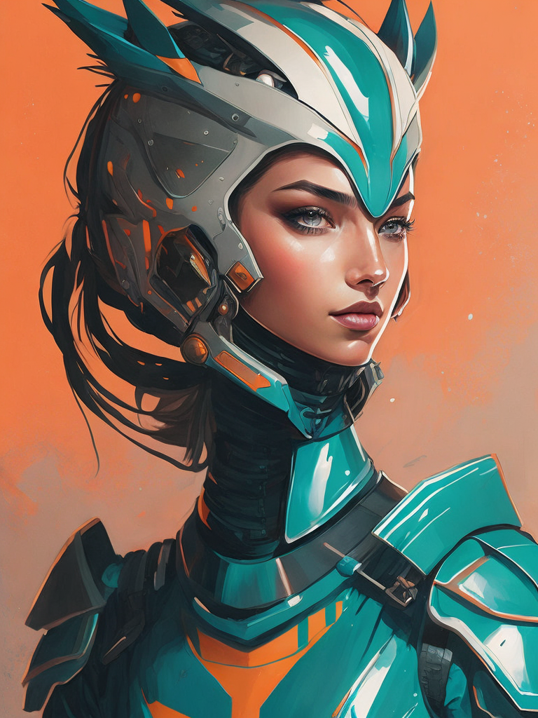 a woman in a futuristic costume with spikes on her head and a helmet on her head Avant-garde Fashion