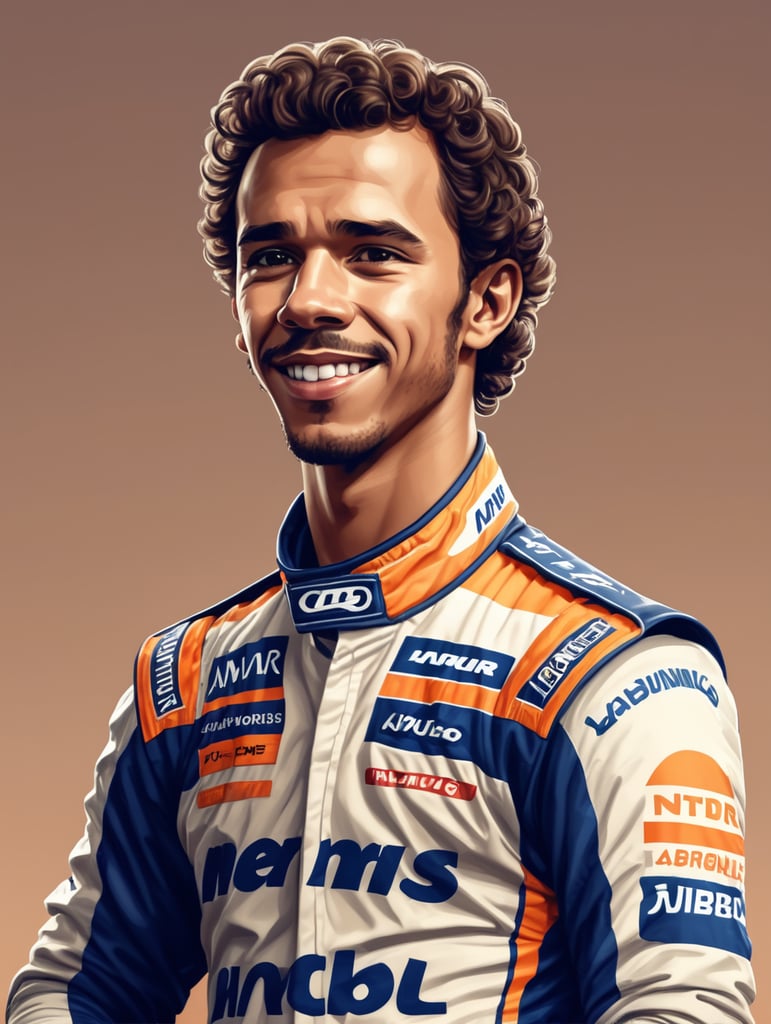 cartoon Lando Norris