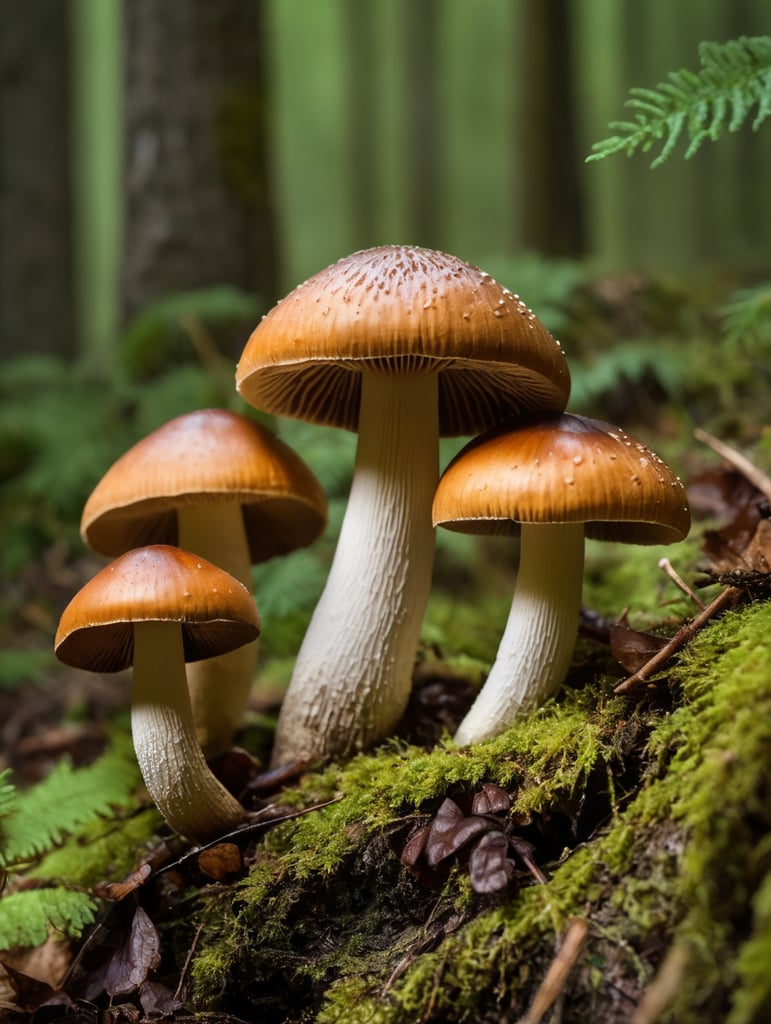 The Admirable Boletus Mushroom is also known as the velvet top mushroom, canada british columbia mushroom