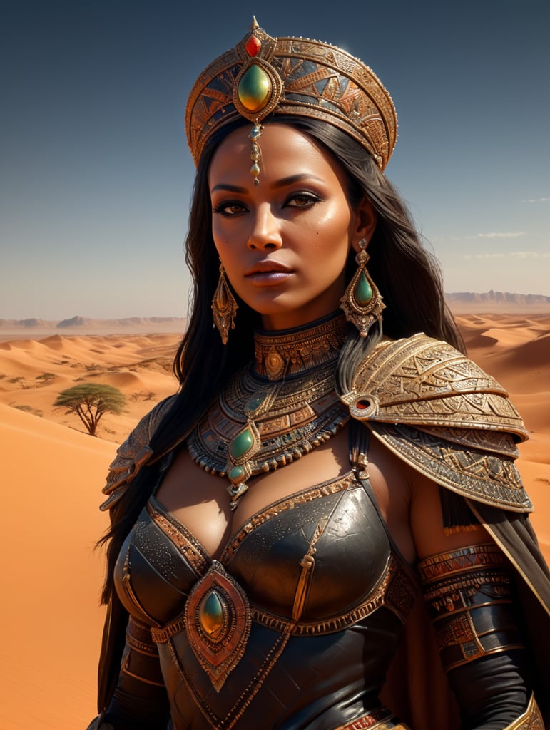 Queen of Sahara desert