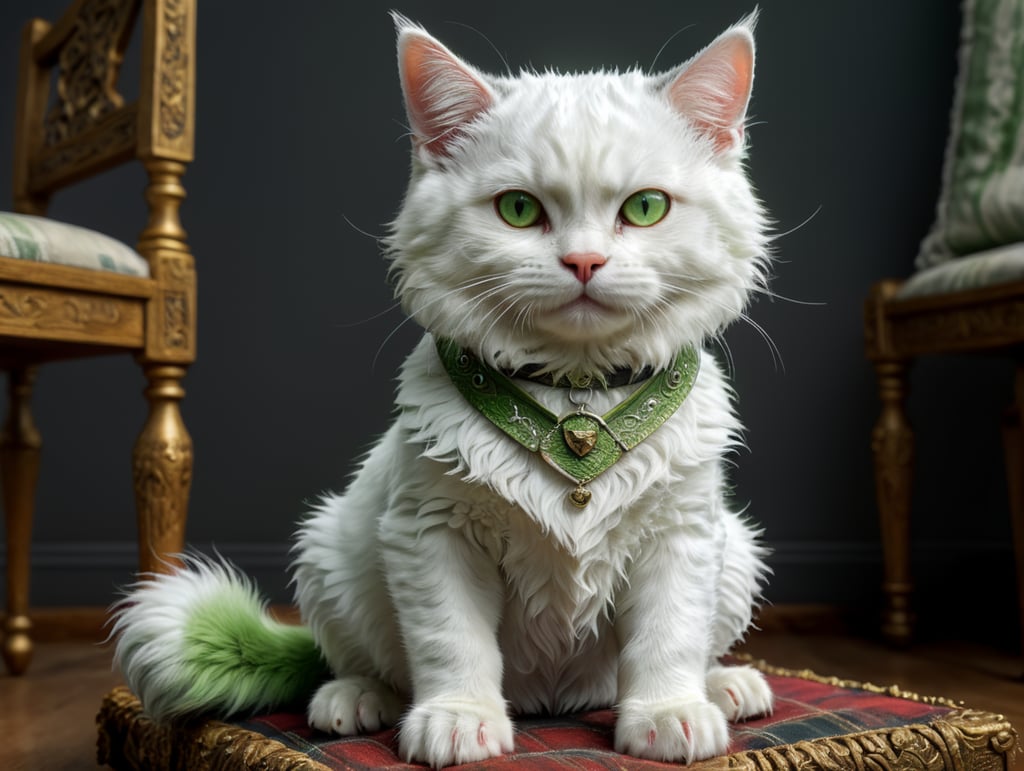 Имя Барни кот мальчик окрас белый с серыми оттенком глаза светло зелёные хвост длинный белый порода шотландская он сидит