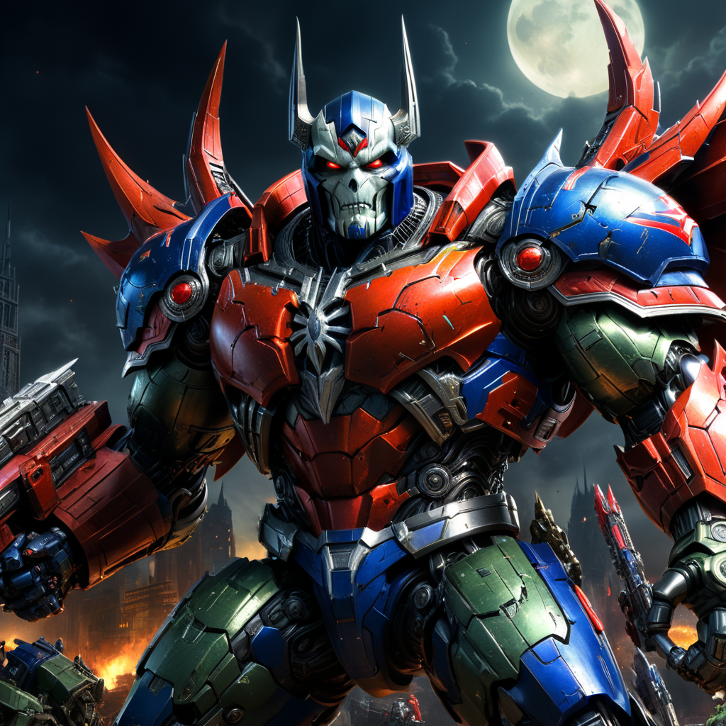 Spawn and Optimus prime combined