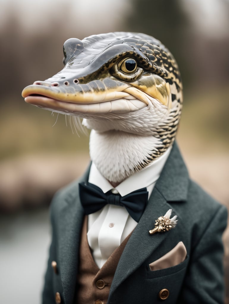 A Pike looking like a distinguished gentleman