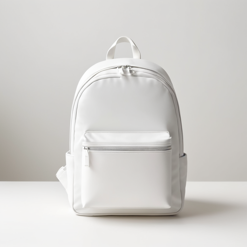 modern children's backpack mockup, minimalism style