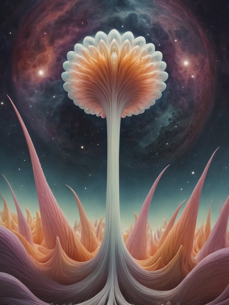 Psychedelic clitoris in space