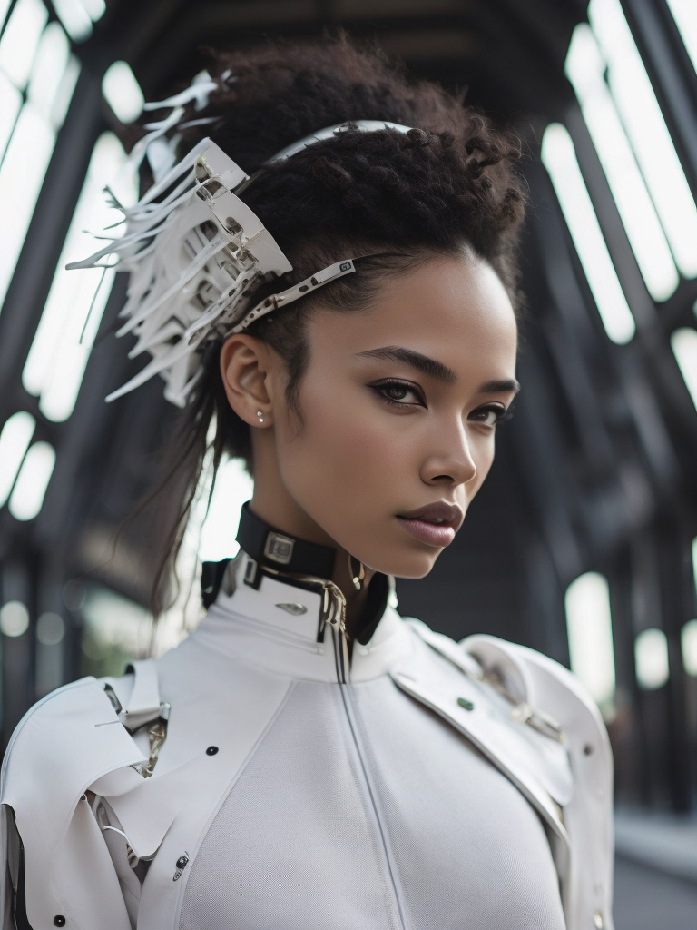 Wearable architecture, architectural fashion accessories exoskeleton, structured, skeletal futuristic streetwear fashion runway look, elegant, intricate, 3d printed, bone like structured fashion, slits, fragments, fractures, geometric, wireframe fashion, skin underneath, see through, vogue japan, gundam, hd, cover, epic, focus, ultra sharp, hyper detailed, epic, focus, ultra sharp, hyper detailed, dystopian fashion, fifth element, futuristic, luxury, elite, cinematic, exoskeleton fashion, nike, y3, yeezy