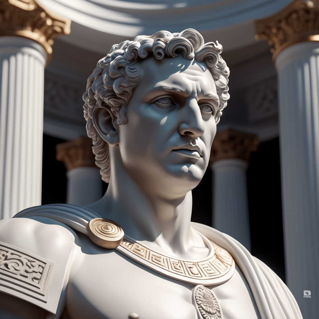 Greek Statue, ONLY WHITE COLOR, white theme