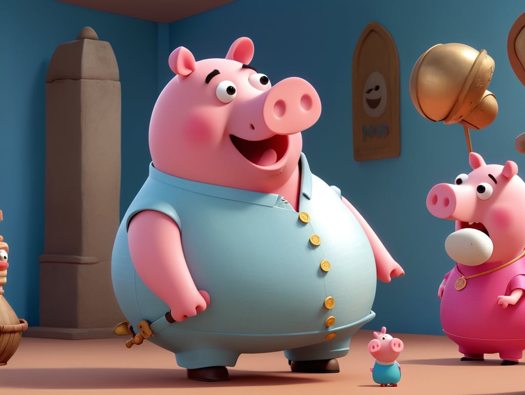 mummy pig du dessin animé peppa pig