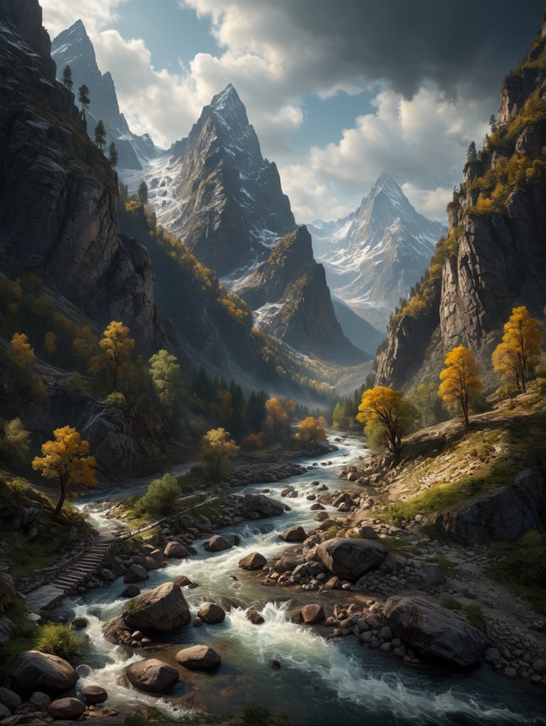 mountain river, magic