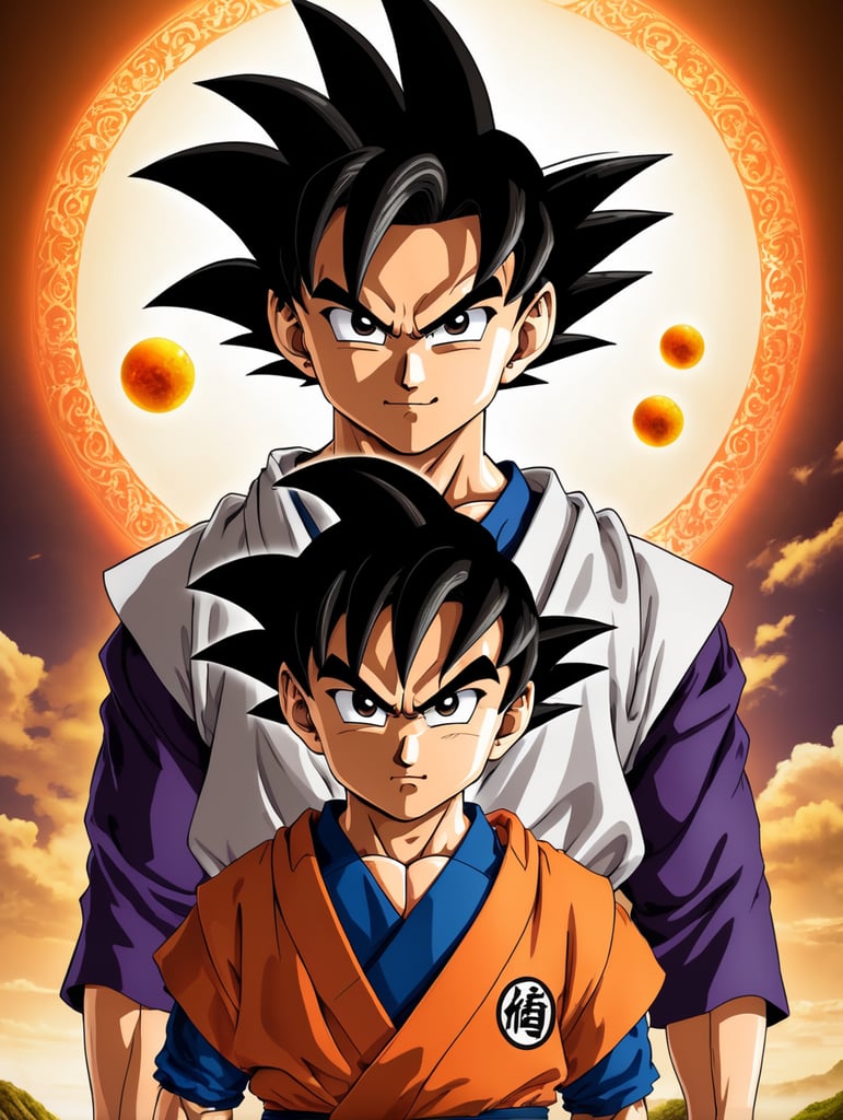 Son Gohan, is Goku's eldest son with Chi-Chi, who first appears at the age of four, Dragon Ball