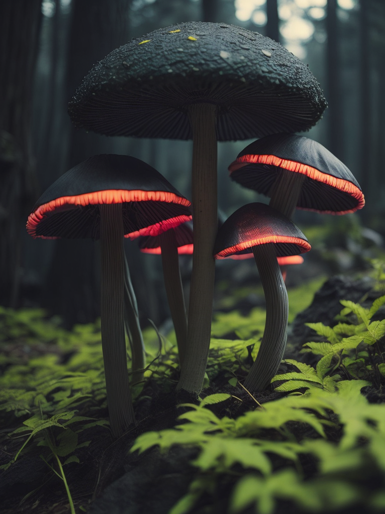 fluorescent mushrooms