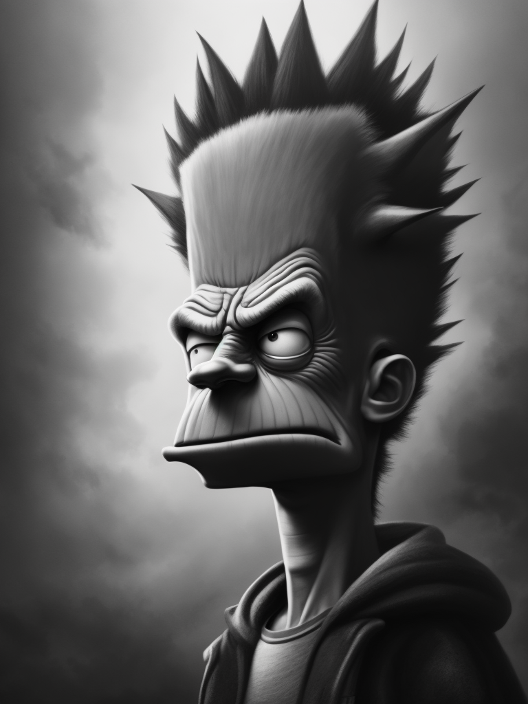 Bart Simpson illustrated by Stephen Gammell