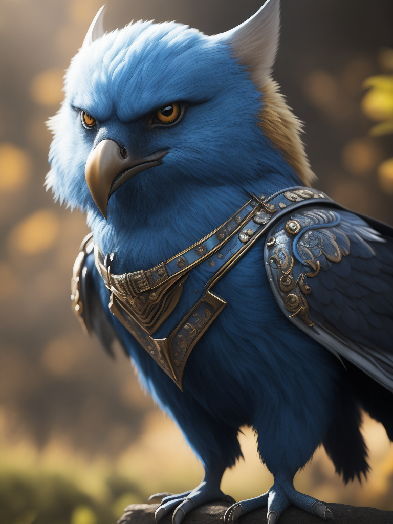 kind mascot blue and white colors