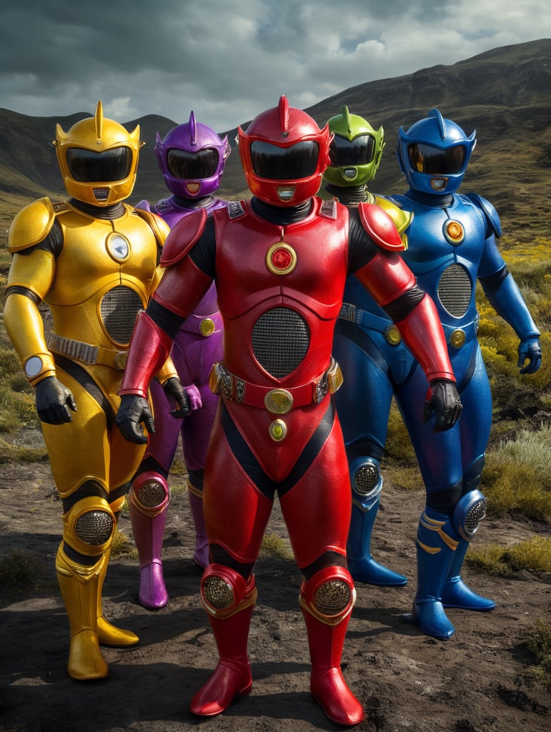 teletubbies as power rangers