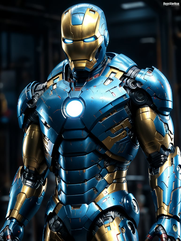 Iron man in blue colour