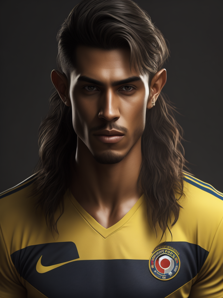 pele en su juventud con la camiseta de Colombia