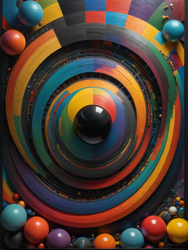 0, 1, 1, 2, 3, 5, 8, 13, 21, 34, 55, 89, 144::2.33 3D Sinusoidal op-art, vivid CMYK palette