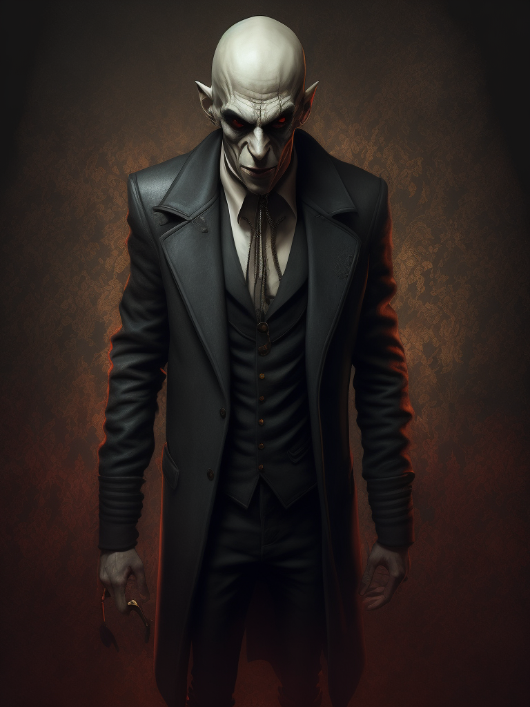 nosferatu, vampire the masquerade, hideous, withered, twisted, stylized, mobster, Ultra realistic