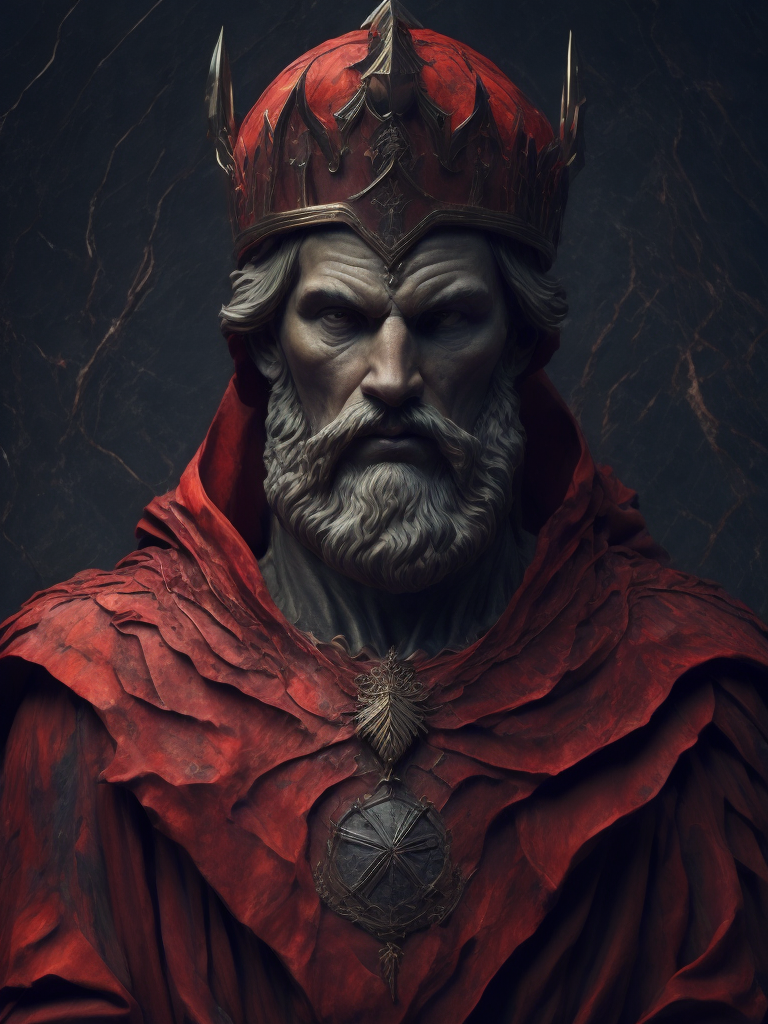 ((red)) marble king in the style of M4rbleSCNEW