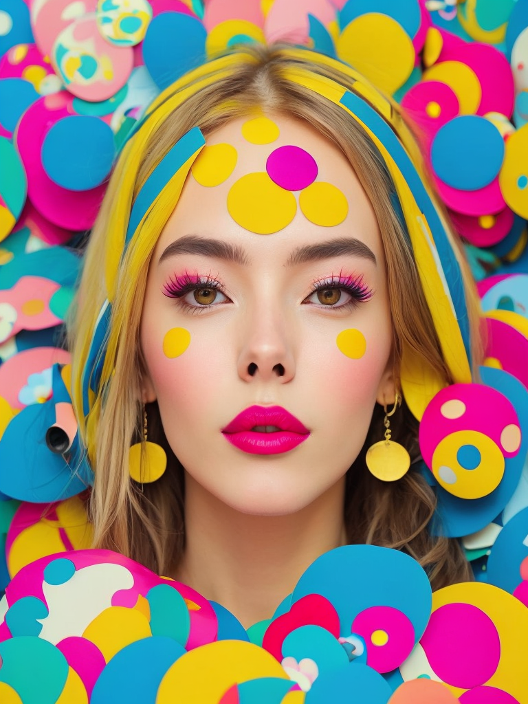 Animated Anime Character by Jimmy Marble and Takashi Murakami on pink background