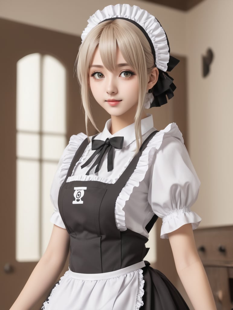 Premium Free ai Images | year old anime girl maid