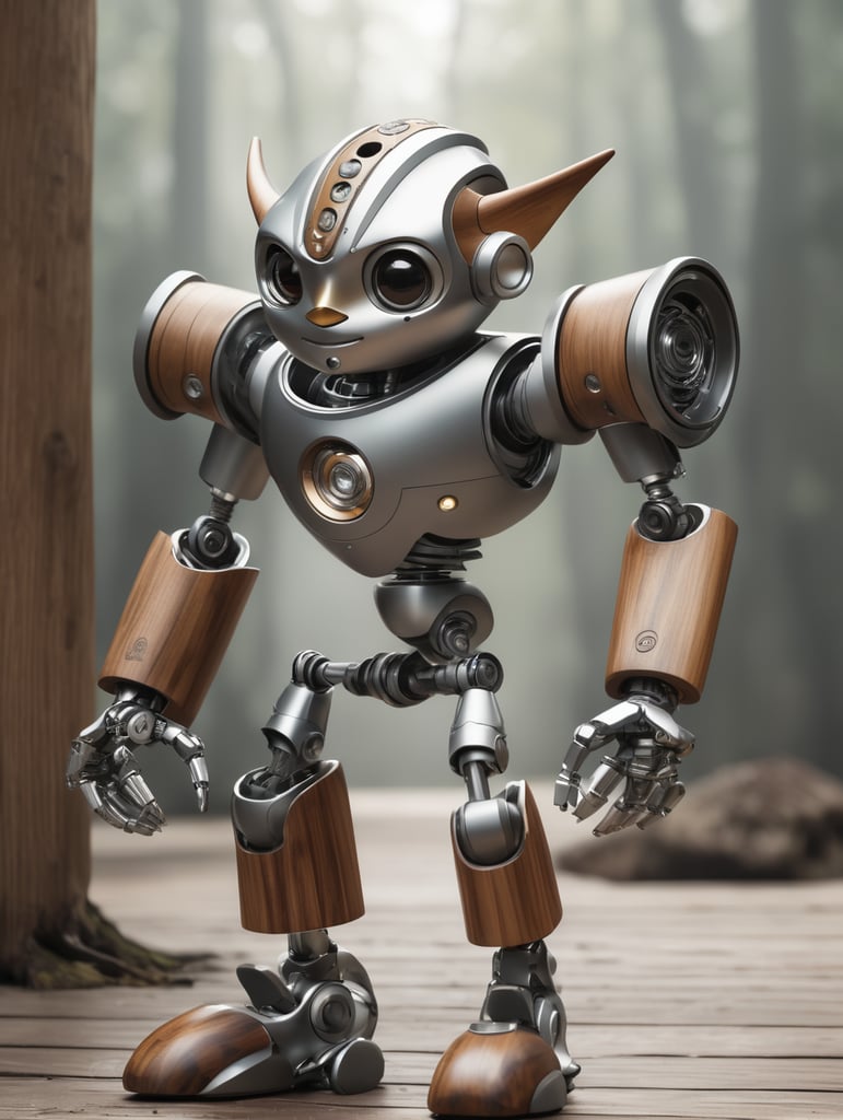 Please provide me with an image of Pinocchio, but specifically mixed with a robot