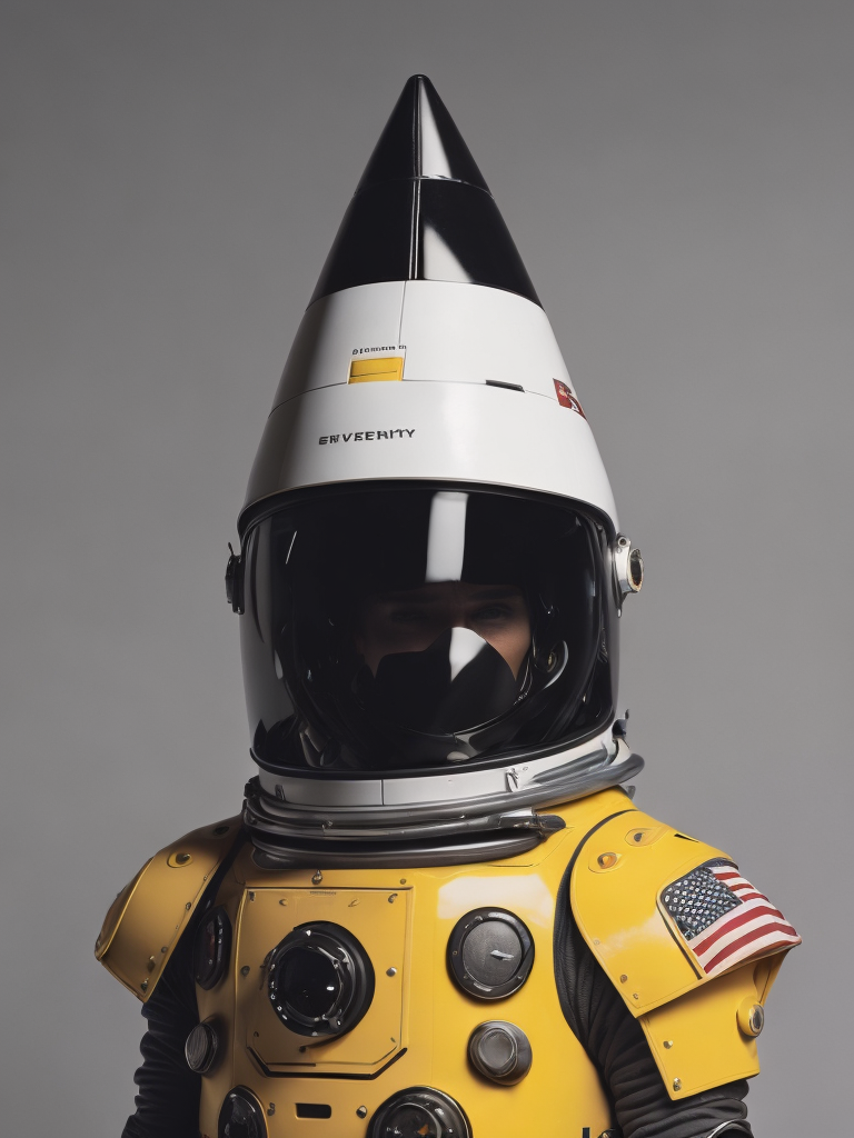 minimalistic fashionable gloomy portrait of space rocket robot, fur details, minimalistic design, minimal details, Versace, givenchy, film still from Wes Anderson, photograph, photoreal, 200mm, HD, f 2.0, highly detailed, accurate