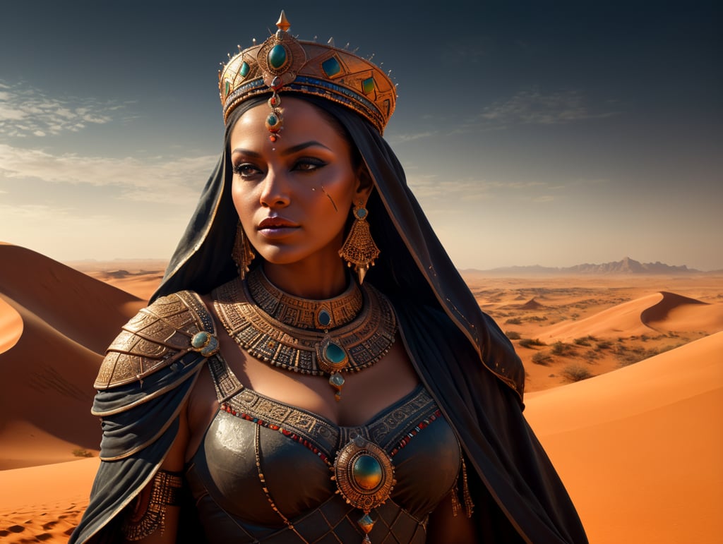 Queen of Sahara desert