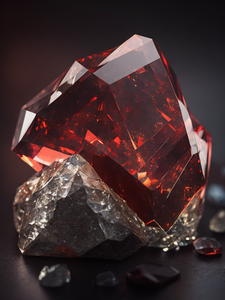 a red gem crystal