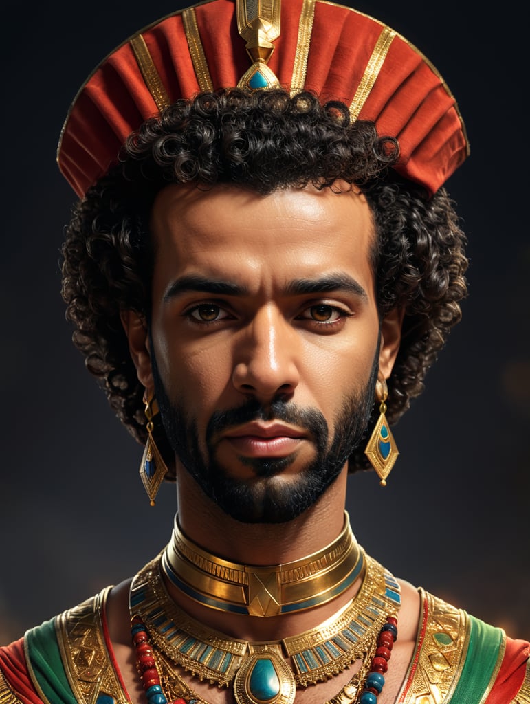 Mohamed Salah in a pharaonic costume