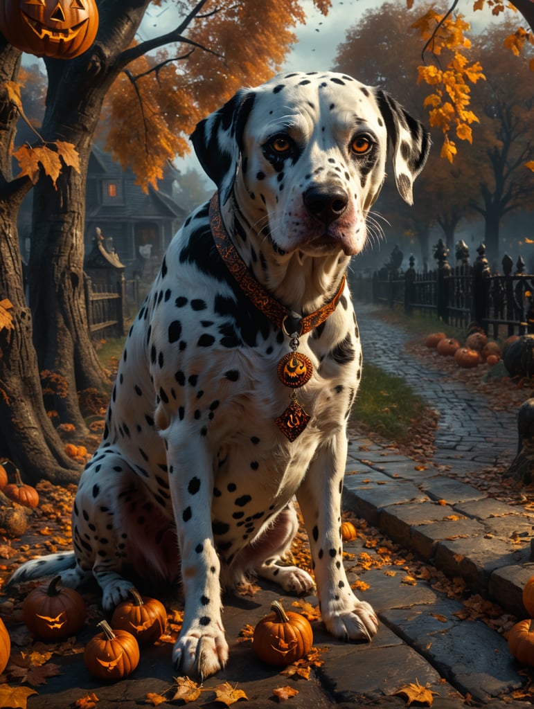 Halloween dalmatian