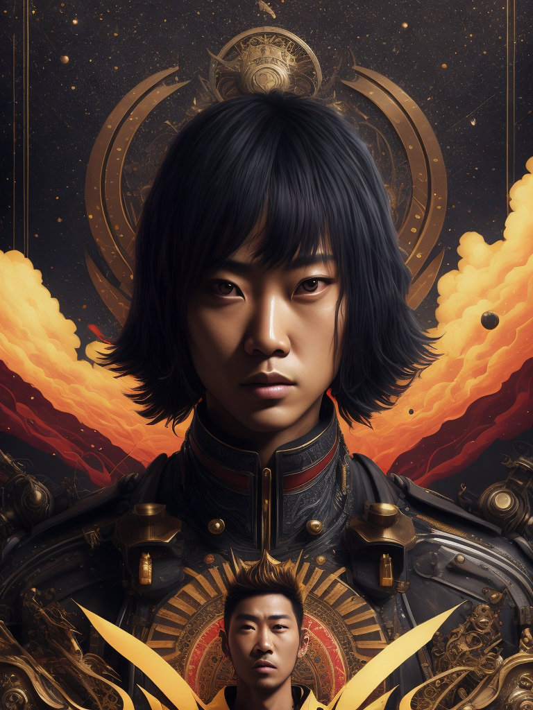 The artwork for a japonese electronic music magazine, edgy, modern, award winning art direction