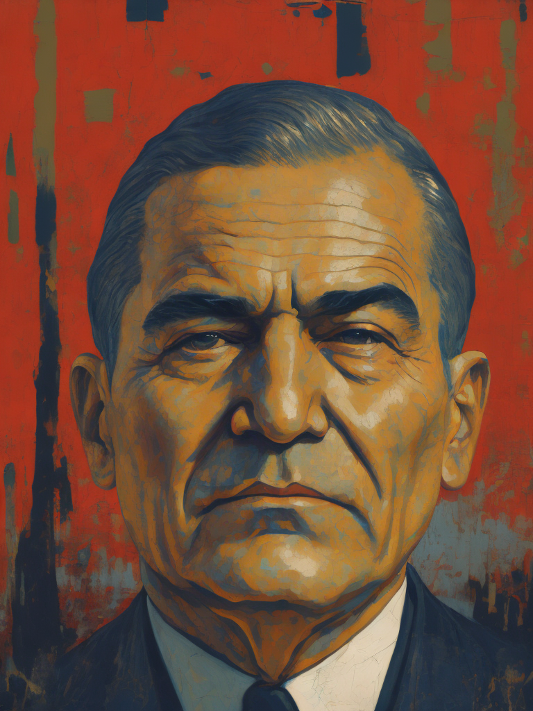 ATATURK, Painting, Portrait, USA, style of Hope Gangloff