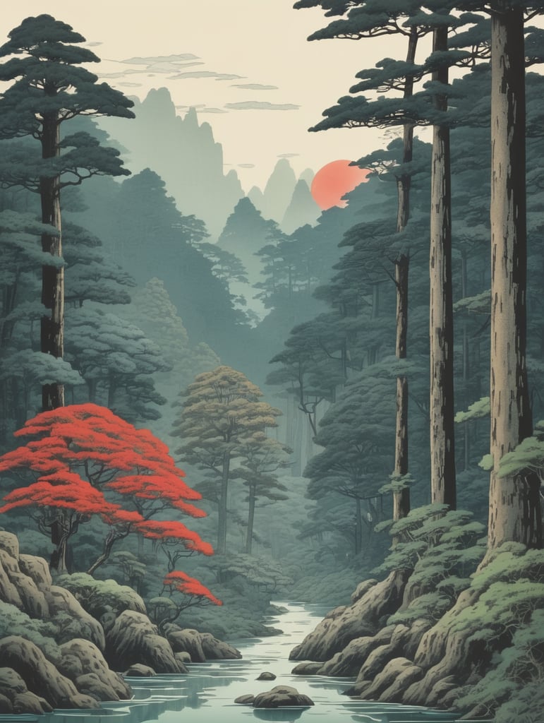 mononoke Woodblock printing in Japan