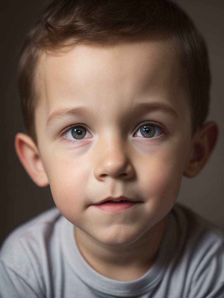 portrait of Tom Holland as a kid, 6 month old, happy emotions on his face