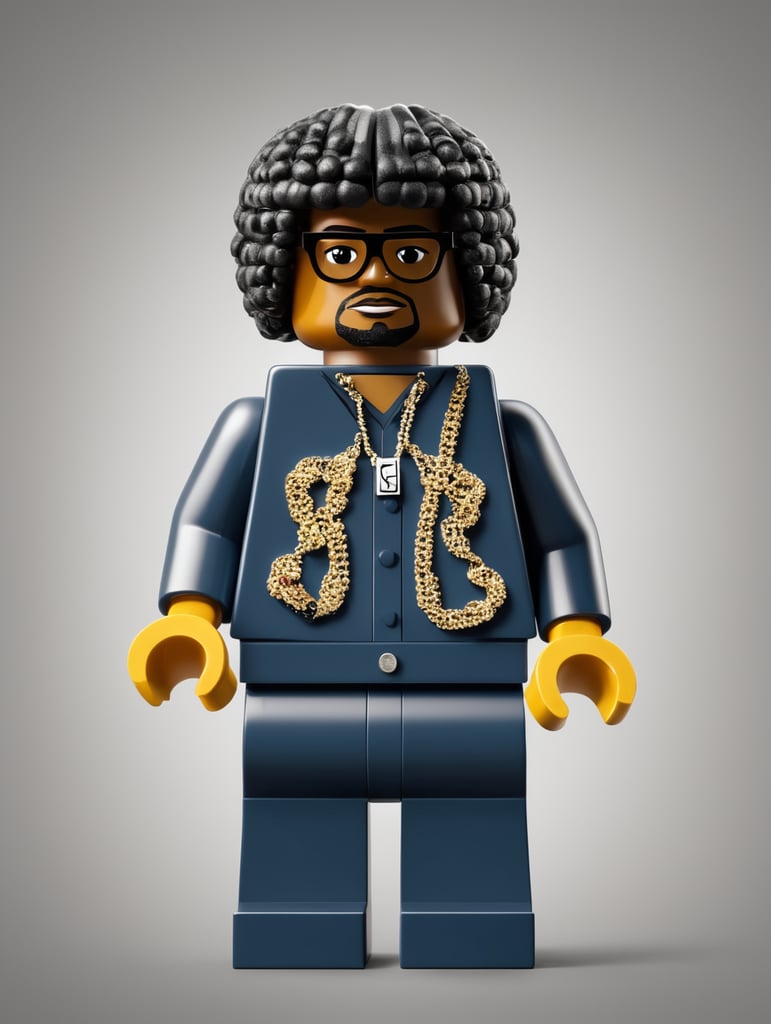 Rapper FLOW G as a lego character.